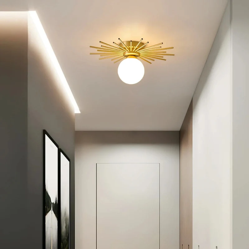 Plafonnier LED globe en verre - Image 5