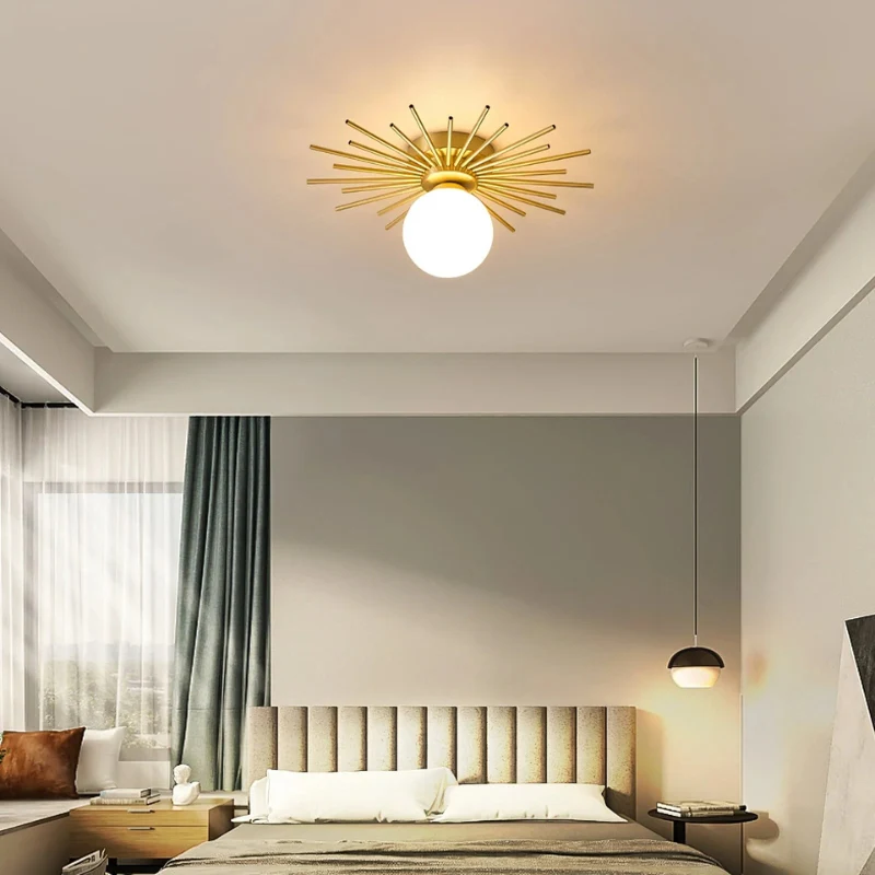 Plafonnier LED globe en verre - Image 6