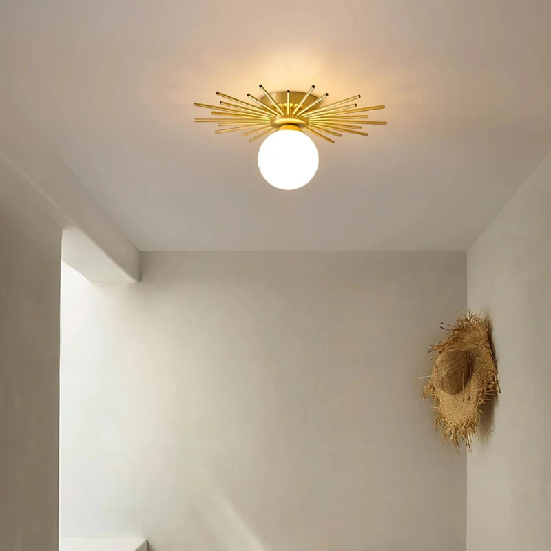 Plafonnier LED globe en verre - Image 7
