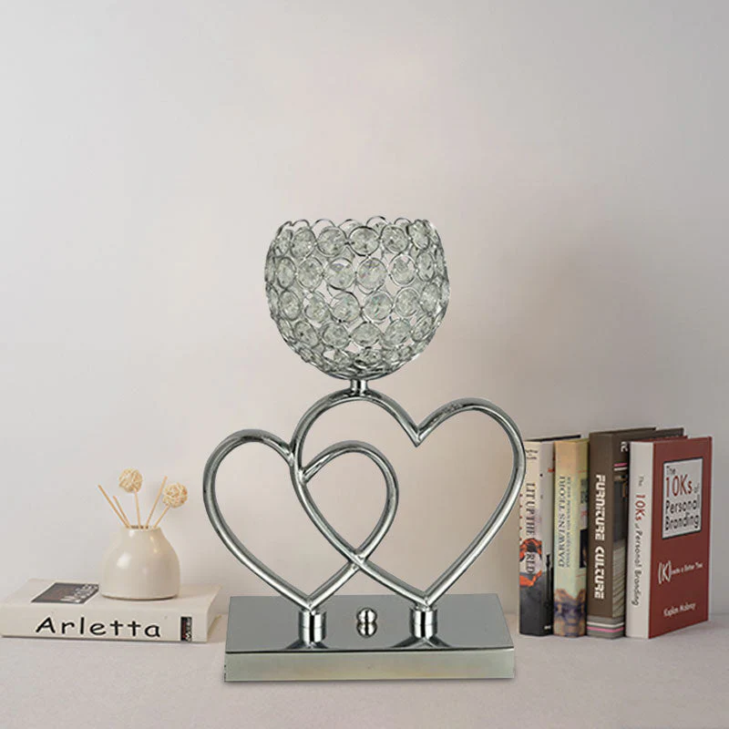 Lampe de table LED en forme de cœur