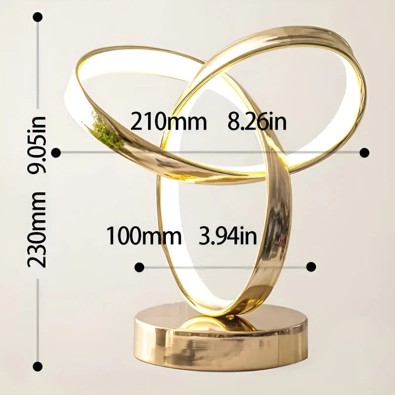 Lampe de table moderne à anneaux - Image 5