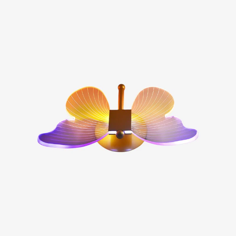Lampe murale LED suspendue en forme de papillon