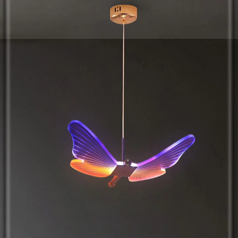 Lampe murale LED suspendue en forme de papillon - Image 3