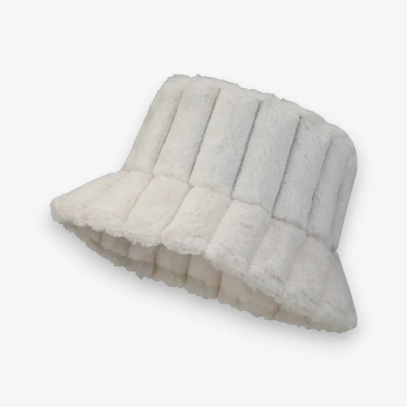 Dames Bucket Hat van Zacht Imitatiebont - Image 4