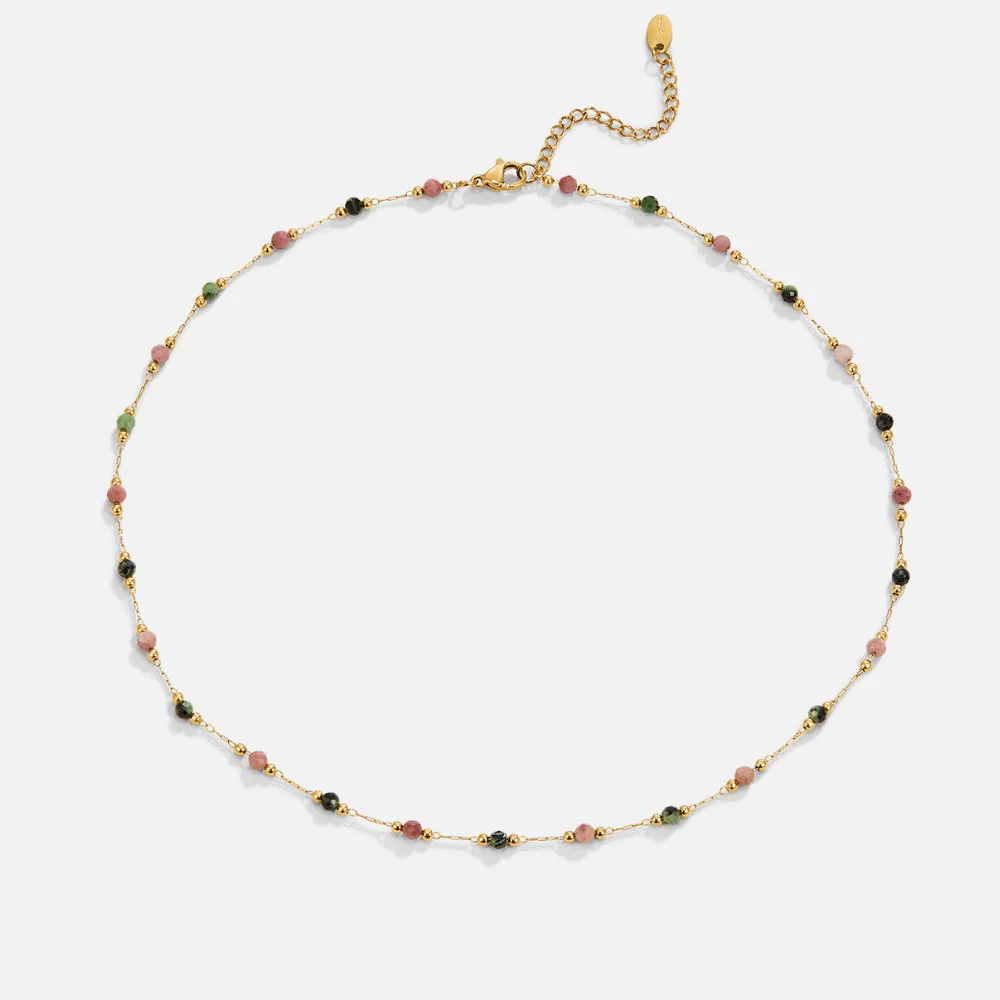 Collier femme Luna multi-rangs tendance - Image 2
