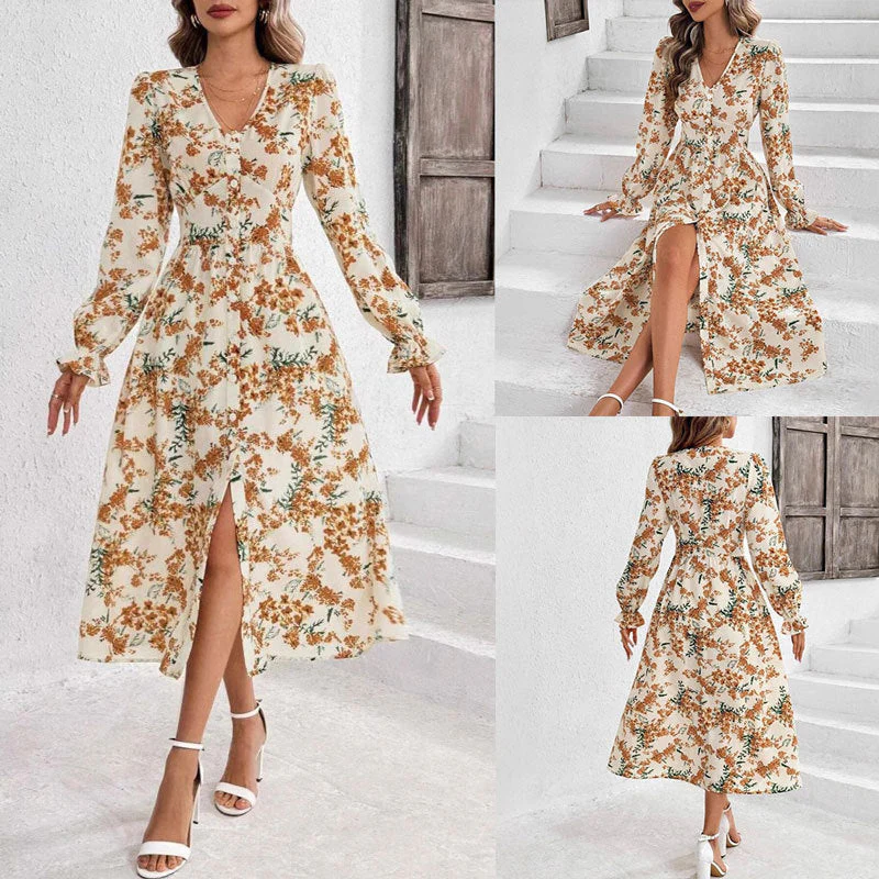 Robe Midi Luna à Imprimé Floral - Image 4