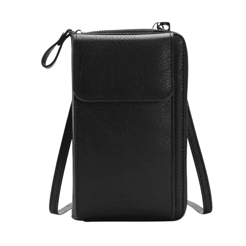 Sac à main rectangulaire avec rabat aimant + dessus zippé - Image 2