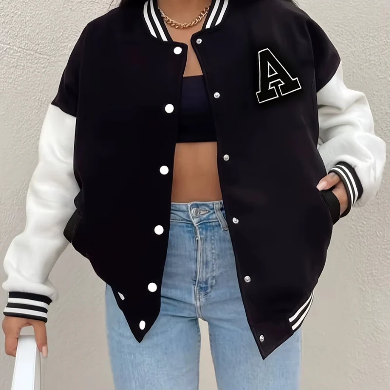 Luna – Veste bomber à coupe ample avec motif imprimé - Image 3