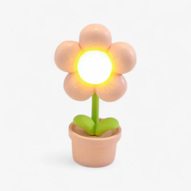 LuvoStudio Mini lampe de nuit LED fleur