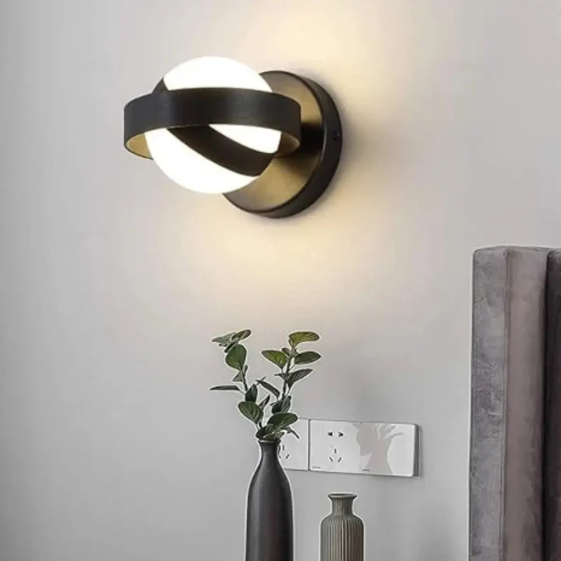 Moderne LED wandlamp met cirkel frame - Image 2