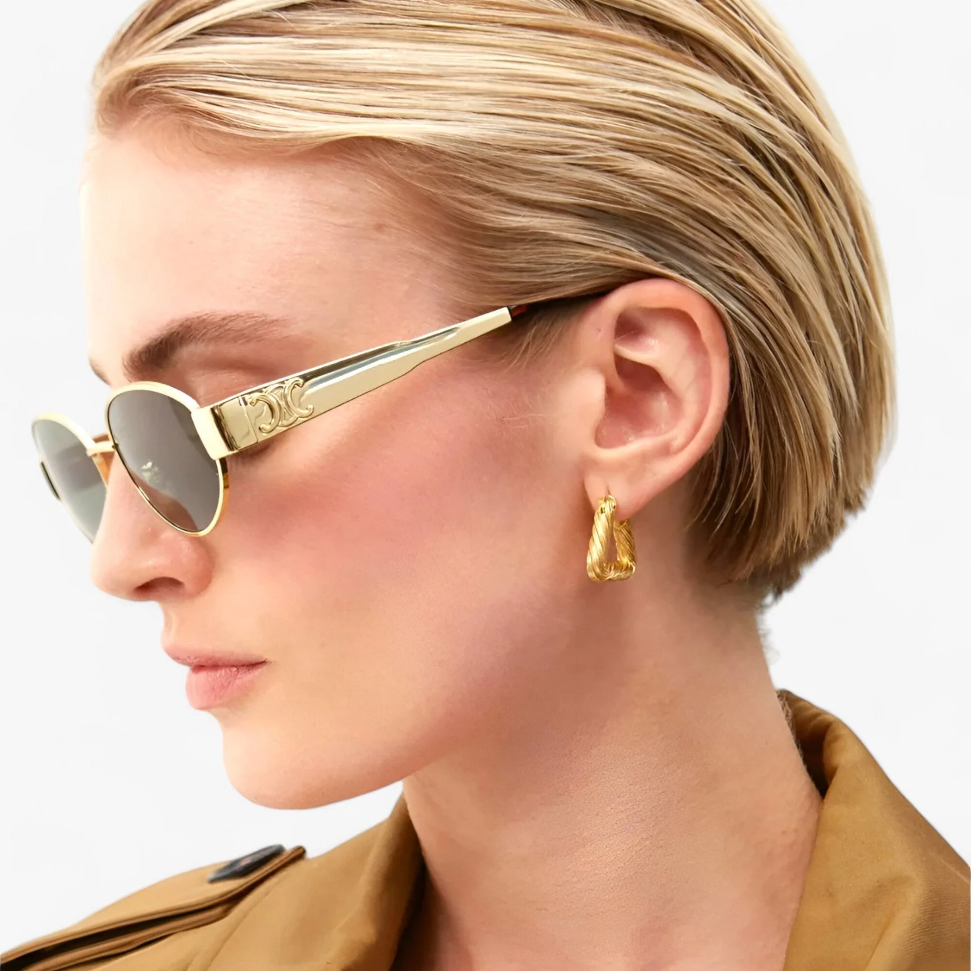 LuxeVista – Lunettes de soleil ovales à la monture élégante - Image 3