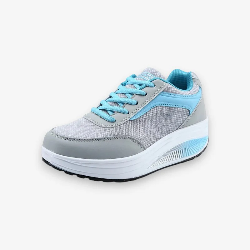 Chaussures femme à lacets bout rond semelle épaisse - Image 3