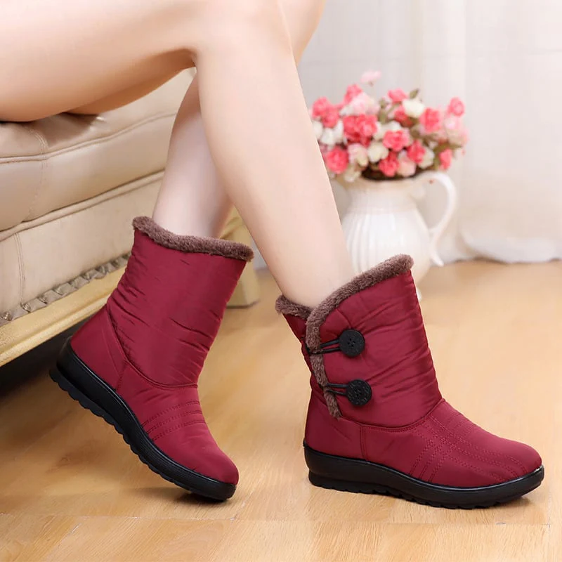 Madeline – Bottines à doublure peluche et boutons latéraux - Image 4