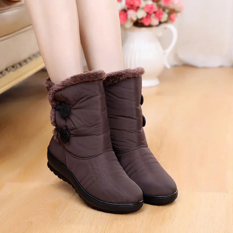 Madeline – Bottines à doublure peluche et boutons latéraux - Image 5