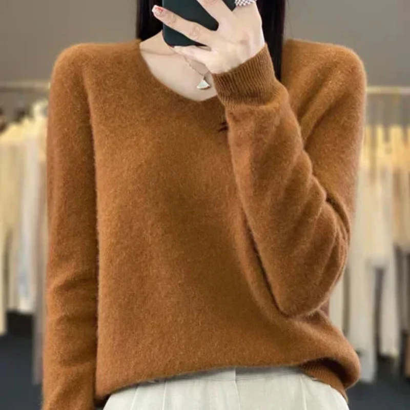 Maeve – Pull à col en V et manches longues, coupe slim - Image 10