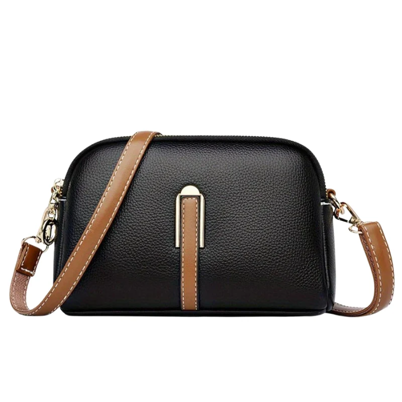 Sac bandoulière grande capacité avec fermeture éclair + bandoulière ajustable