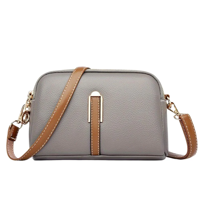 Sac bandoulière grande capacité avec fermeture éclair + bandoulière ajustable - Image 4