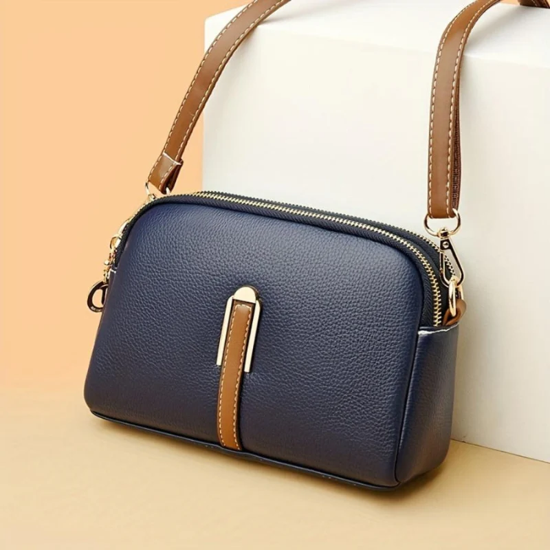 Sac bandoulière grande capacité avec fermeture éclair + bandoulière ajustable - Image 8