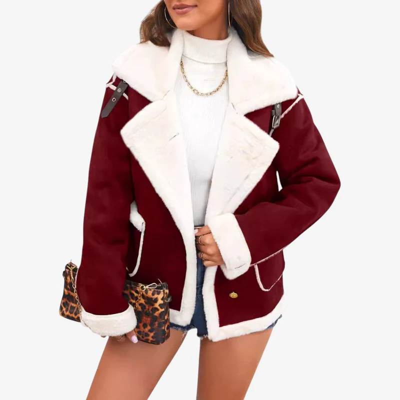 Manteau à Manches Longues avec Col à Revers et Poches - Image 4
