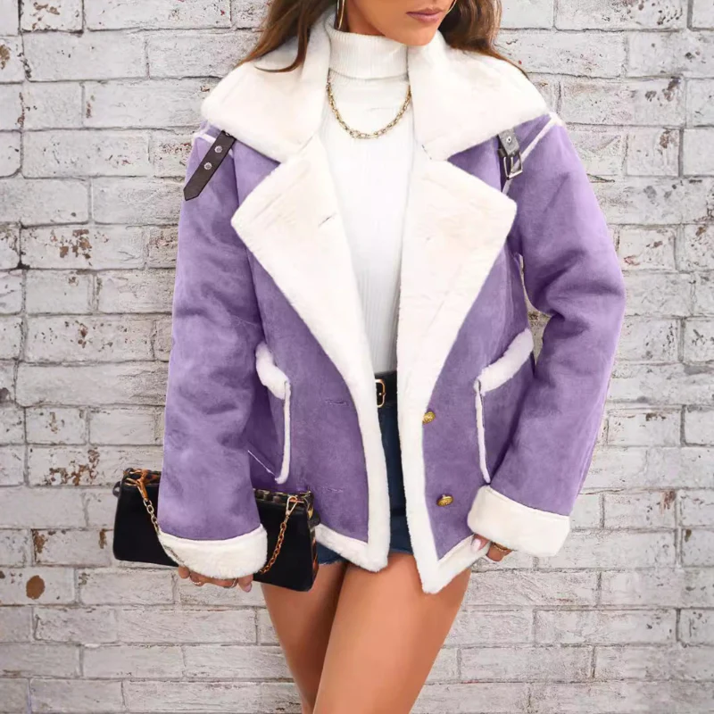 Manteau à Manches Longues avec Col à Revers et Poches - Image 6