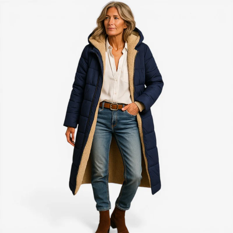 Manteau à Manches Longues avec Coupe Moderne et Col à Revers - Image 5