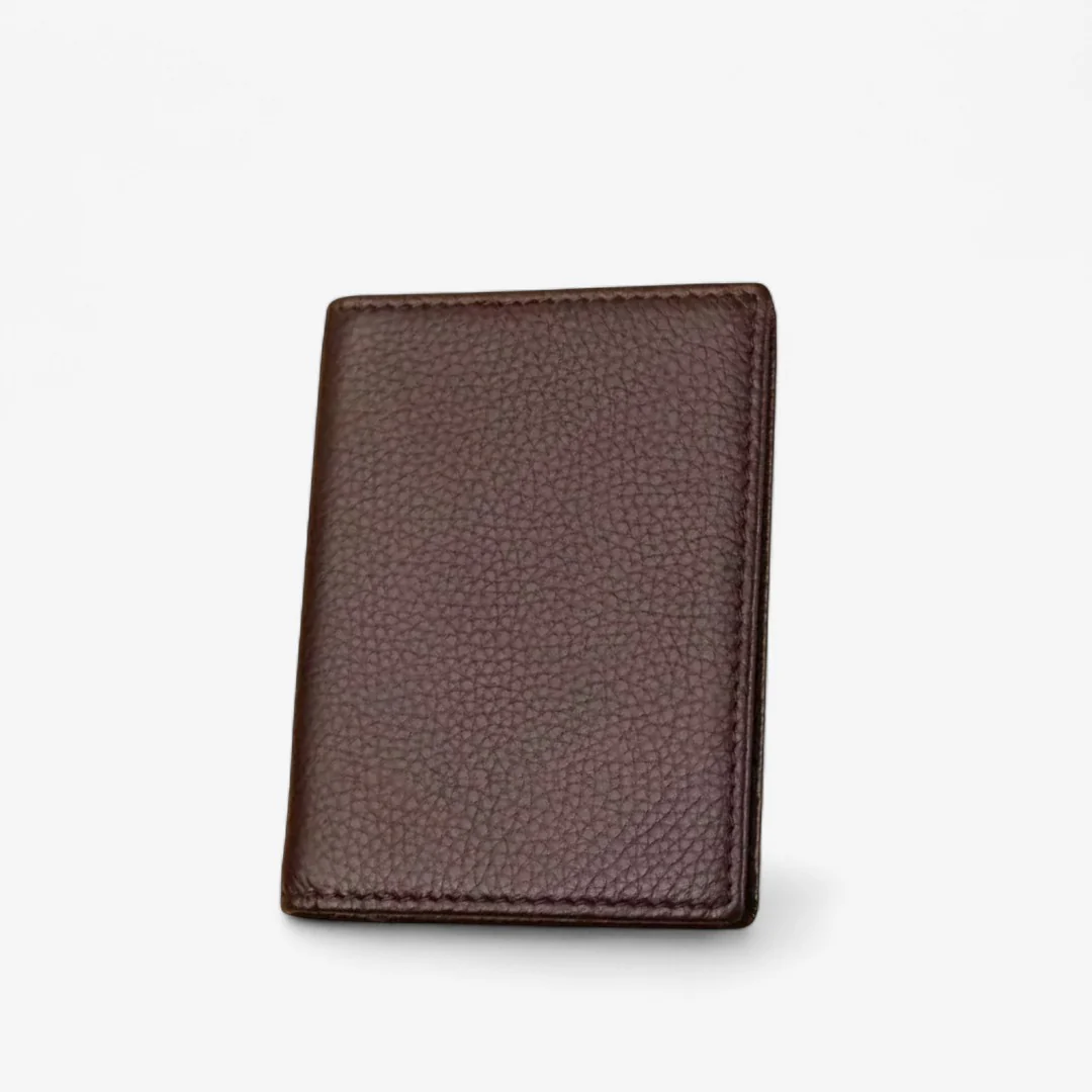 Porte-cartes RFID en cuir compact avec emplacements multiples