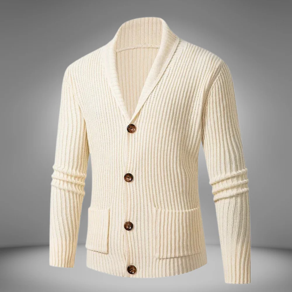 Cardigan homme manches longues avec poches - Image 6