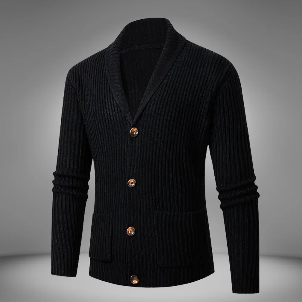 Cardigan homme manches longues avec poches - Image 8