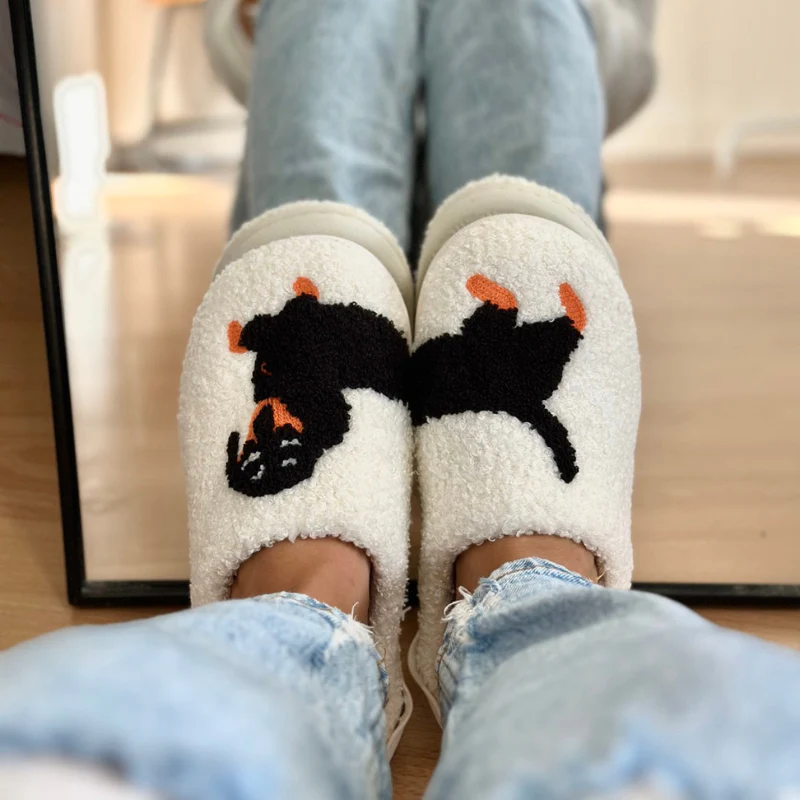 Chaussons slip-on bout rond imprimé animal - Image 2