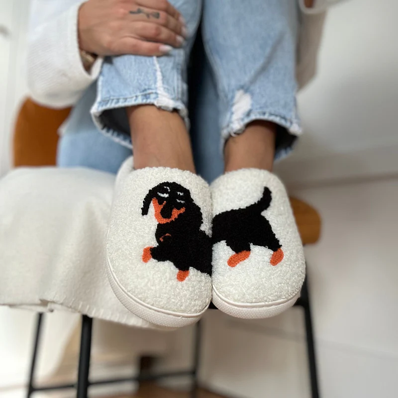 Chaussons slip-on bout rond imprimé animal - Image 5