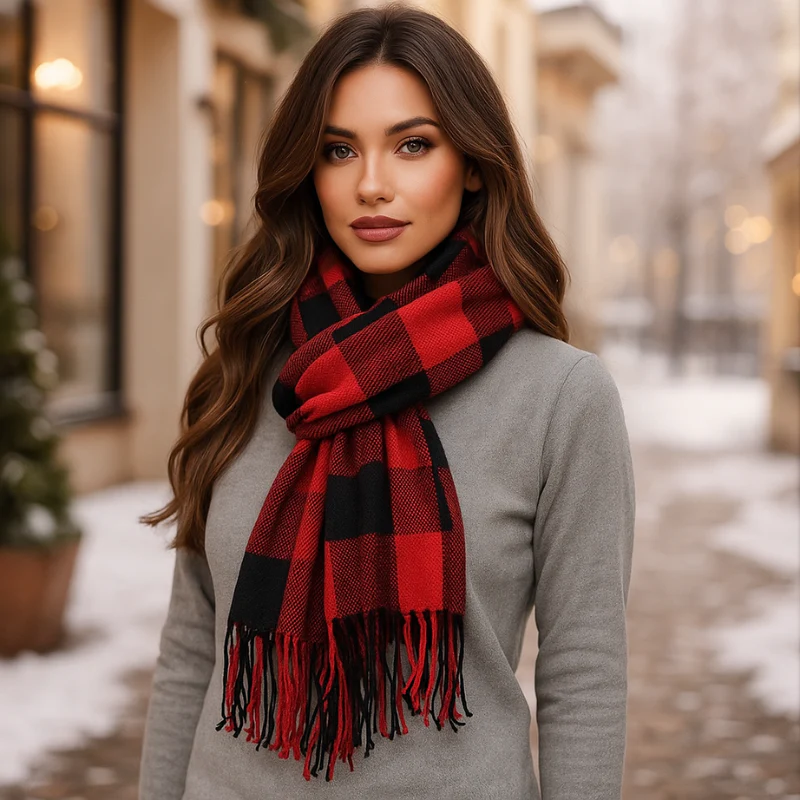Maren – Foulard multi-motifs avec motif imprimé - Image 7