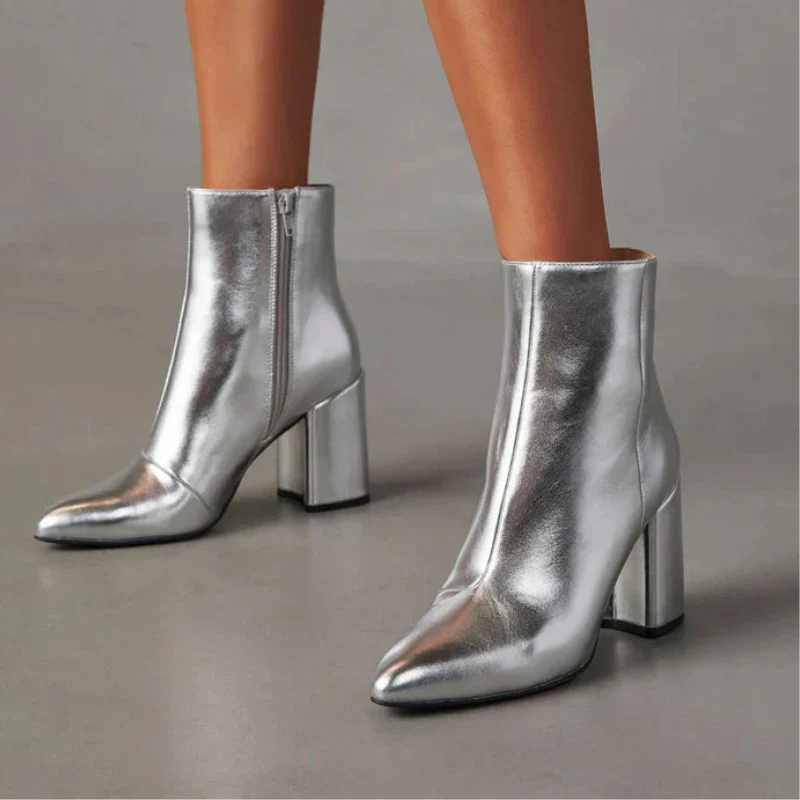 Bottines zip latéral - Image 2