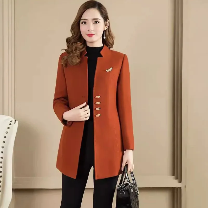 Manteau femme manches longues boutonné - Image 5