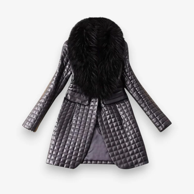 Manteau femme manches longues col à revers