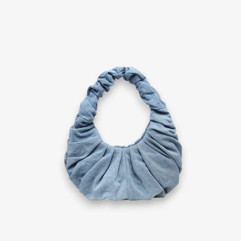 Sac à bandoulière femme design plissé rétro - Image 2