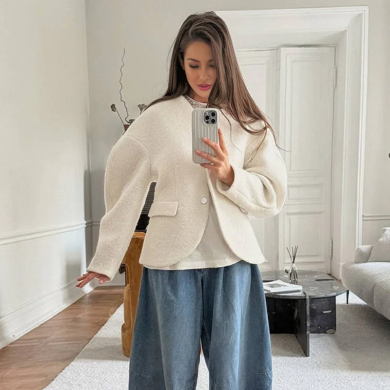 Veste femme manches longues boutonnée avec poches - Image 5