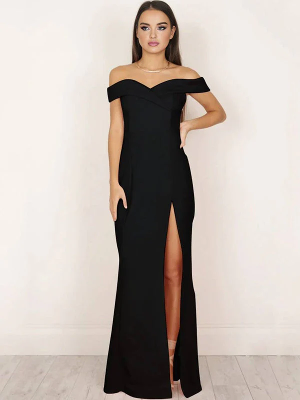 Robe longue Maris col bateau sans manches