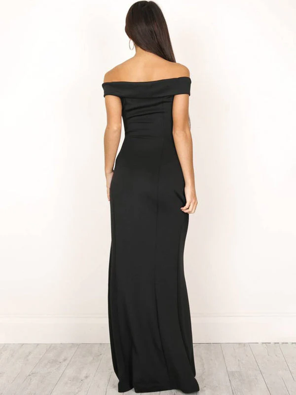 Robe longue Maris col bateau sans manches - Image 3