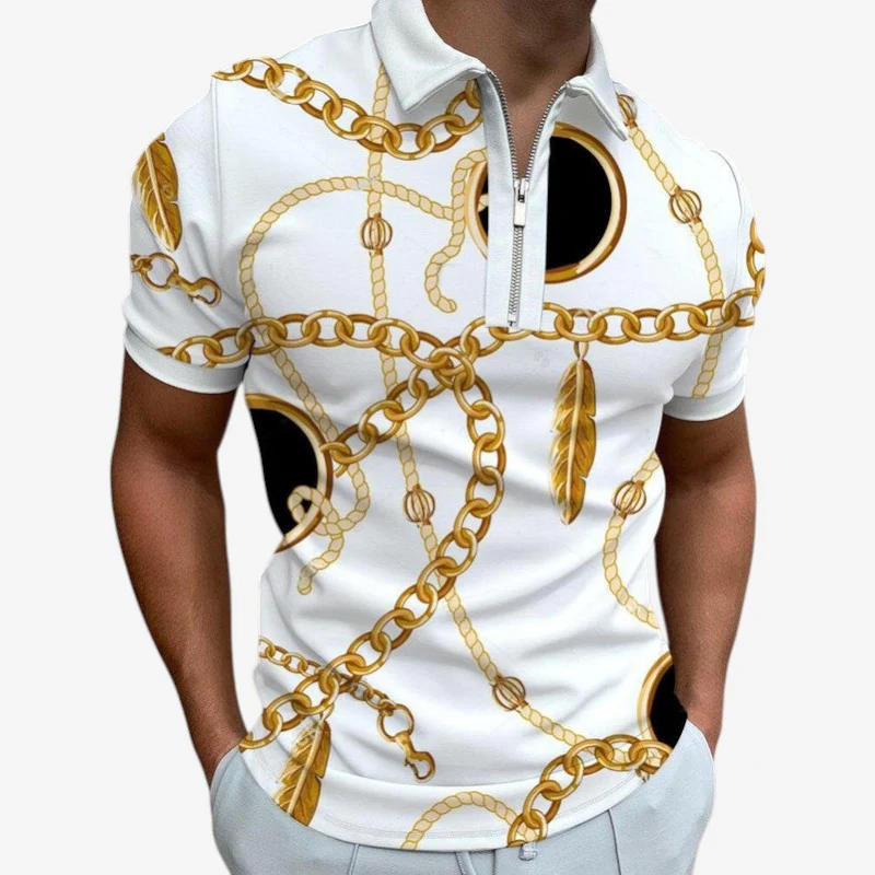 Polo homme manches courtes col montant - Image 3