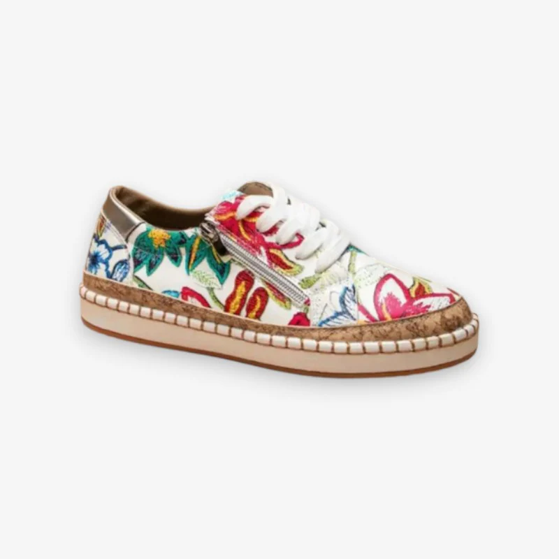 Martha – Chaussures à Lacets avec Semelle Plate et Fermeture Latérale