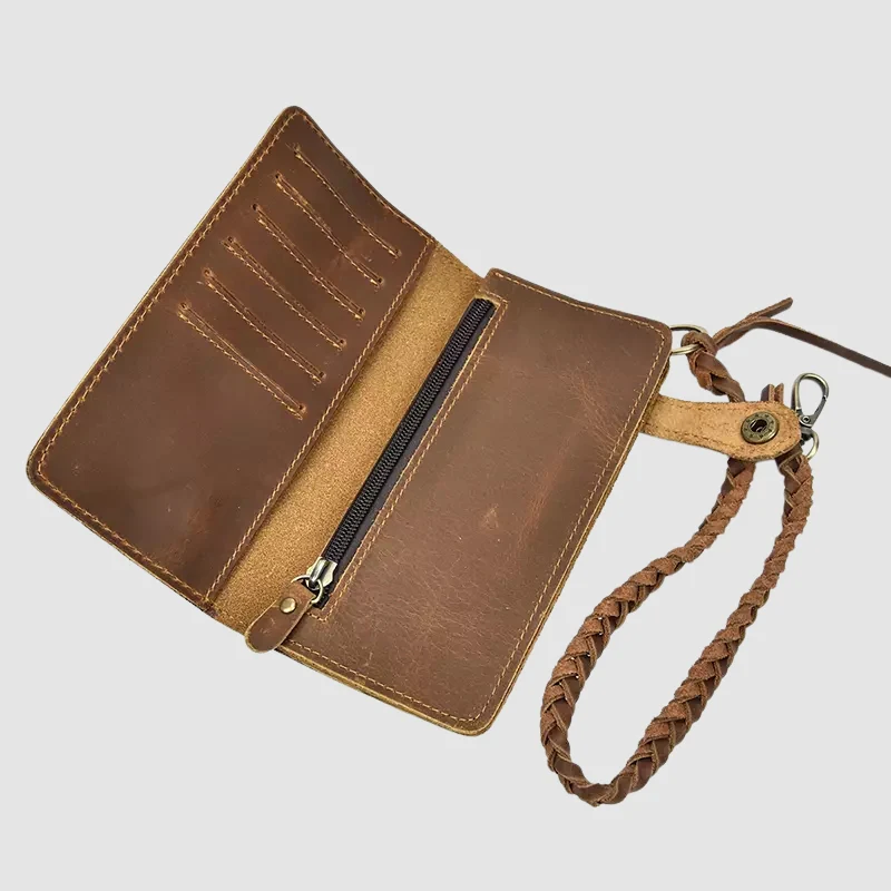 Grand sac à main en cuir avec bandoulière réglable - Image 3
