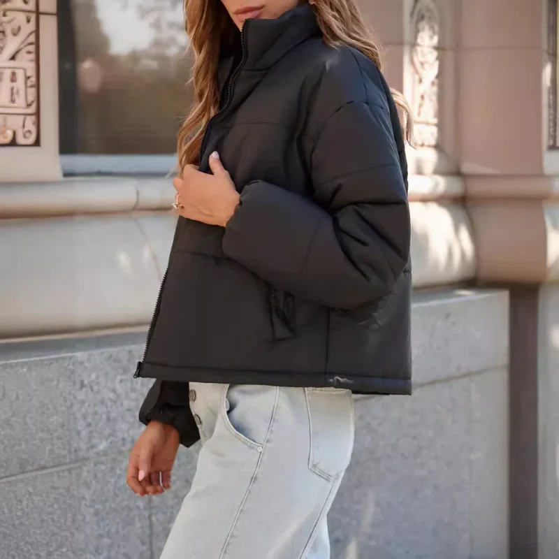 Veste femme à capuche zippée manches longues - Image 4