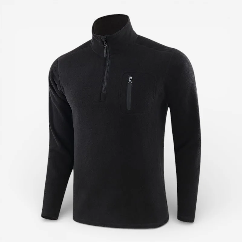 Martin – Pull polaire à manches longues et col montant