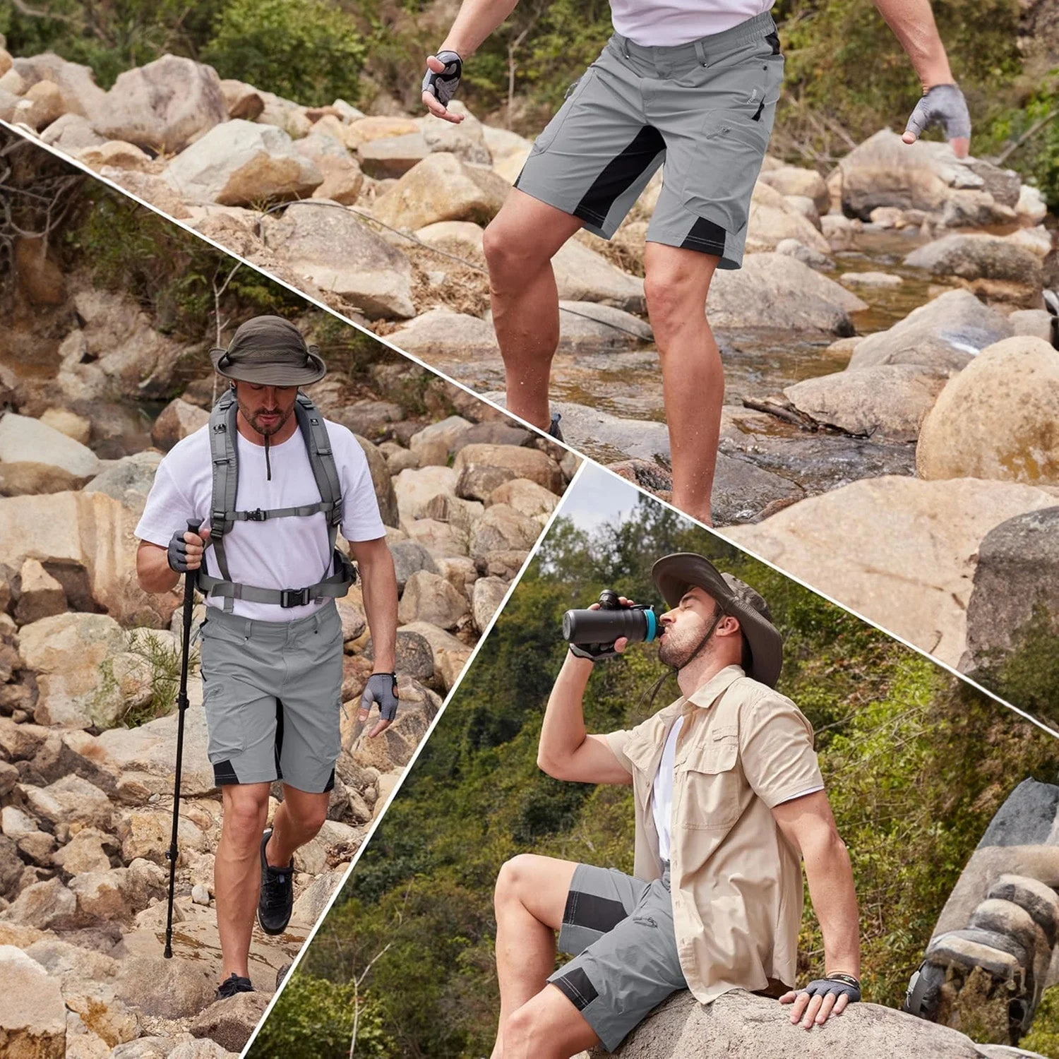 Short cargo homme coupe décontractée - Image 11