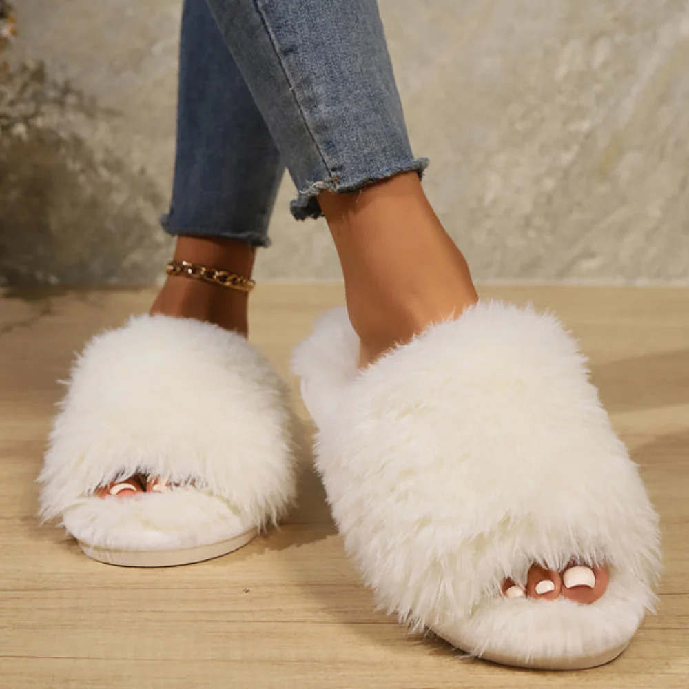 Chaussons bout ouvert doublure moelleuse - Image 5