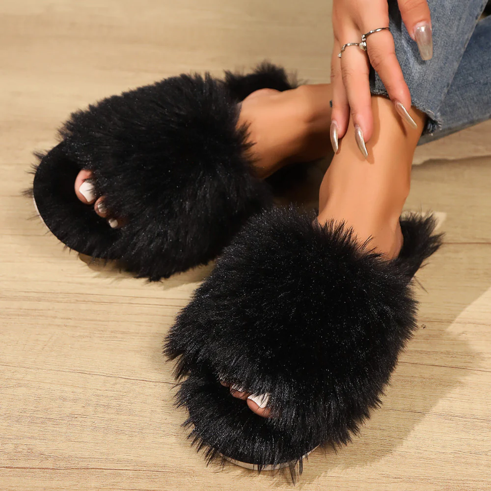 Chaussons bout ouvert doublure moelleuse - Image 7