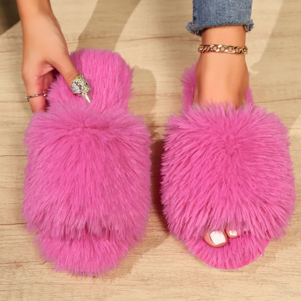 Chaussons bout ouvert doublure moelleuse - Image 8