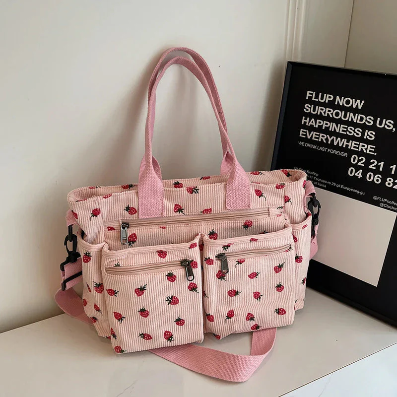 Sac bandoulière fourre-tout multi-poches