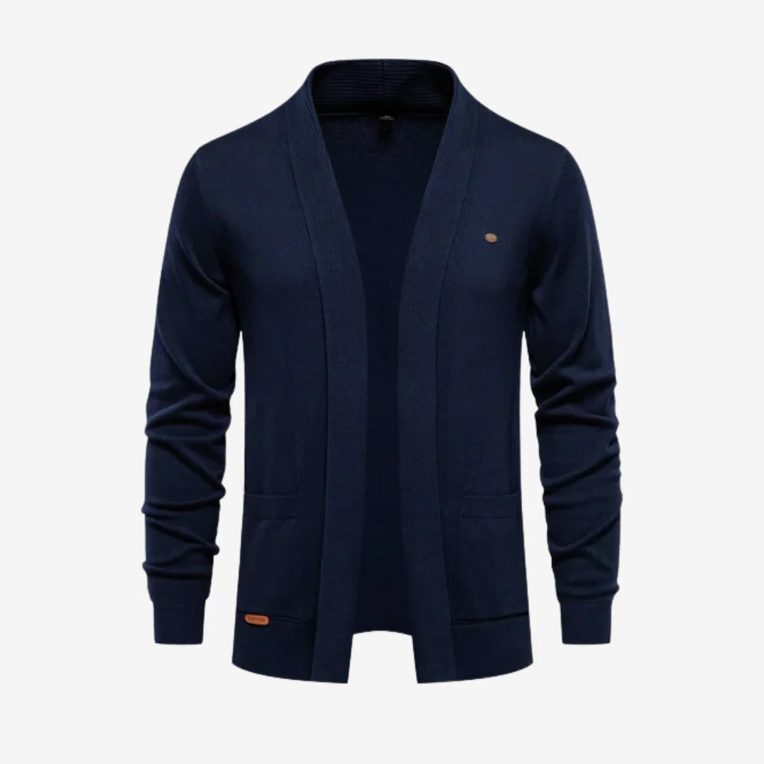 Cardigan homme ouvert sur le devant en maille - Image 3