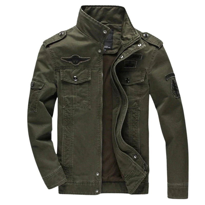 Veste à manches longues avec fermeture éclair et multiples poches